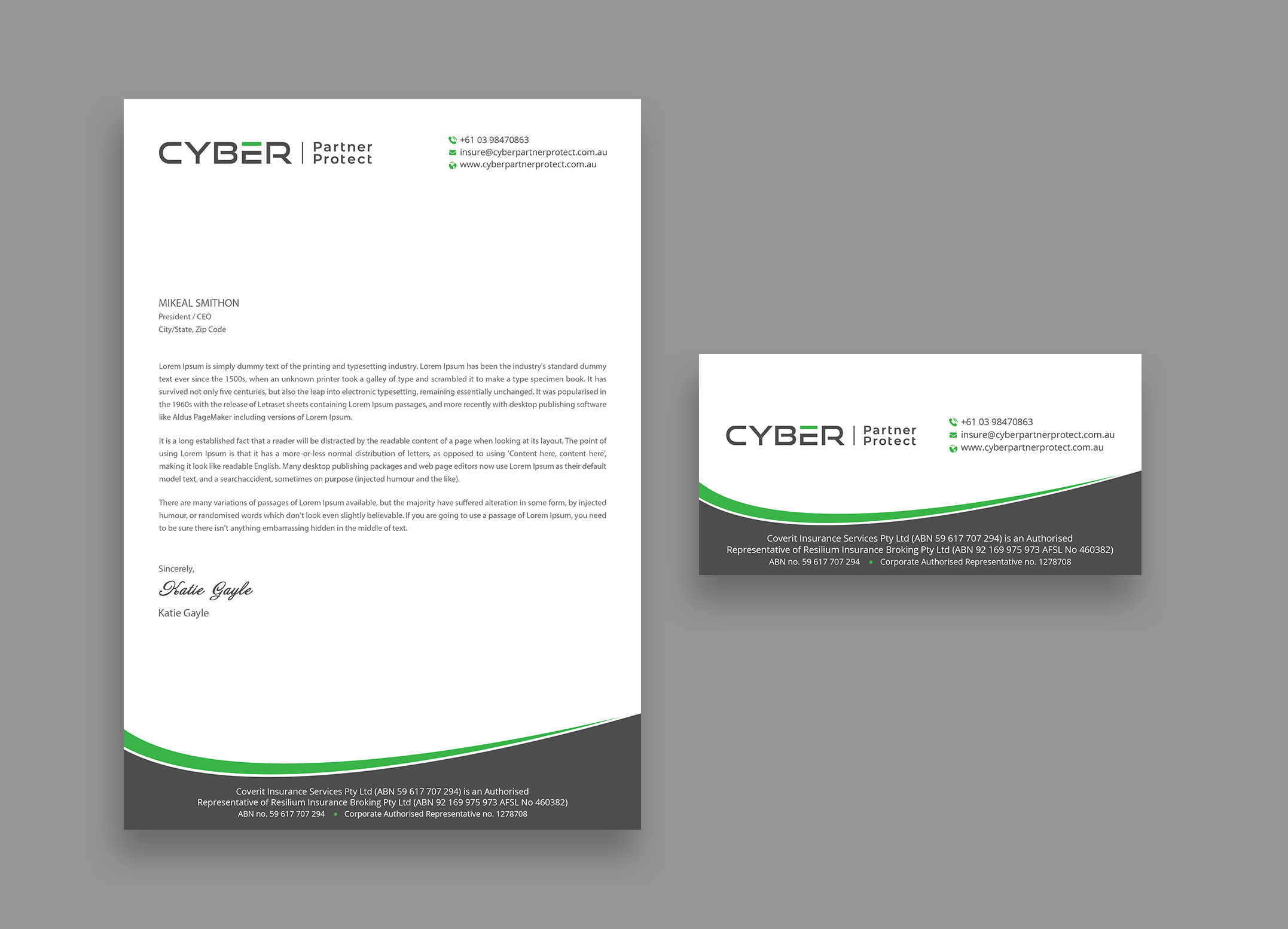 Briefkopf-Design von DesignShout für Coverit Insurance Services | Design #31077024