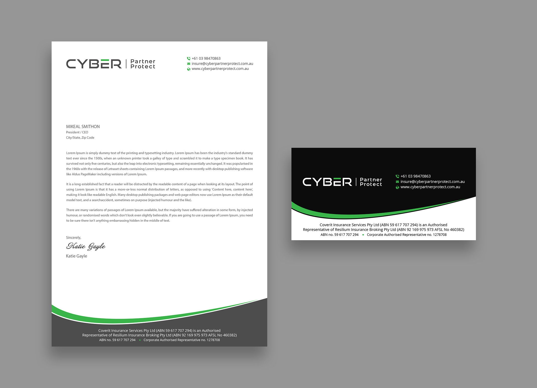 Briefkopf-Design von DesignShout für Coverit Insurance Services | Design #31077025