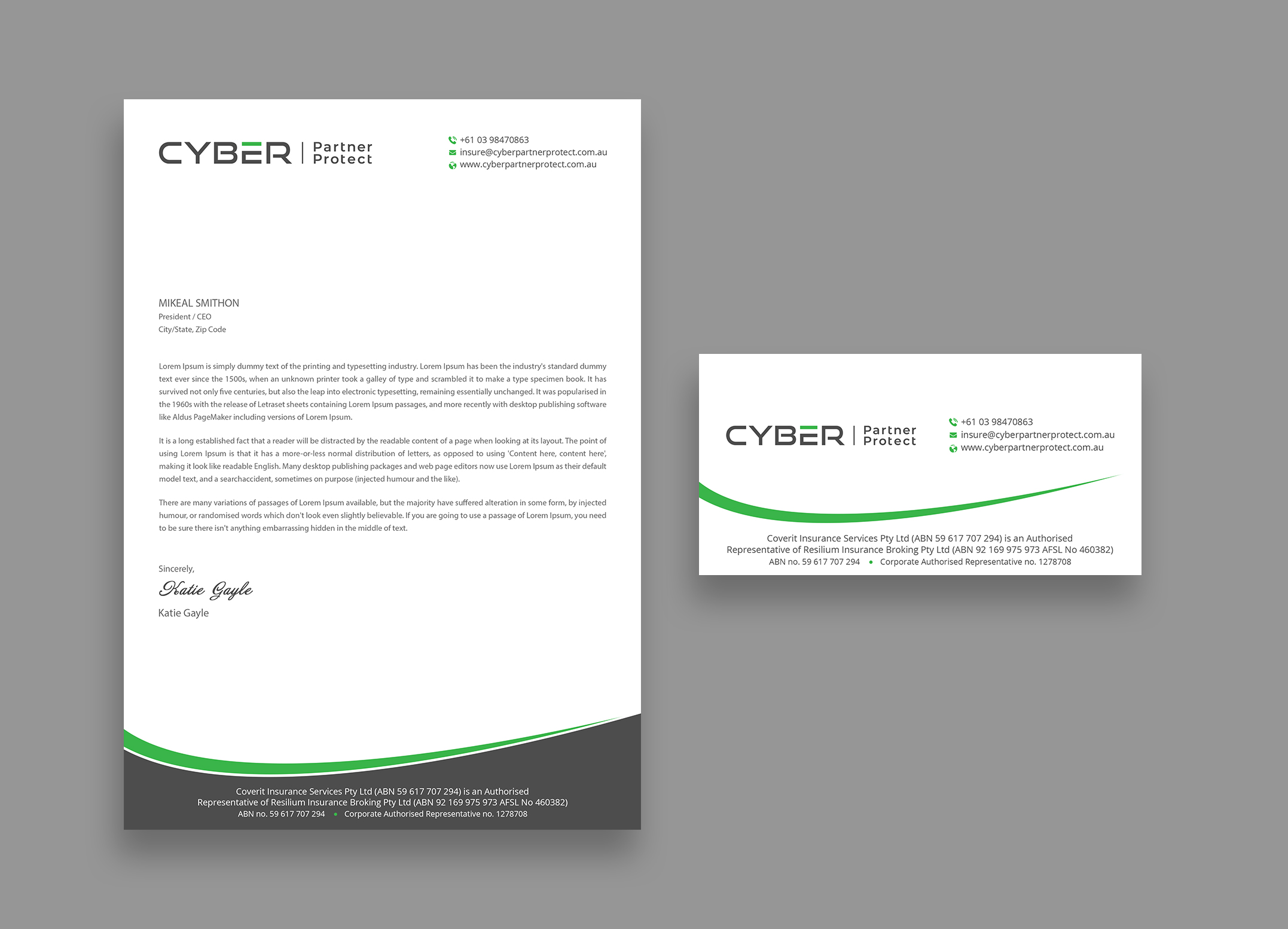 Briefkopf-Design von DesignShout für Coverit Insurance Services | Design #31077301