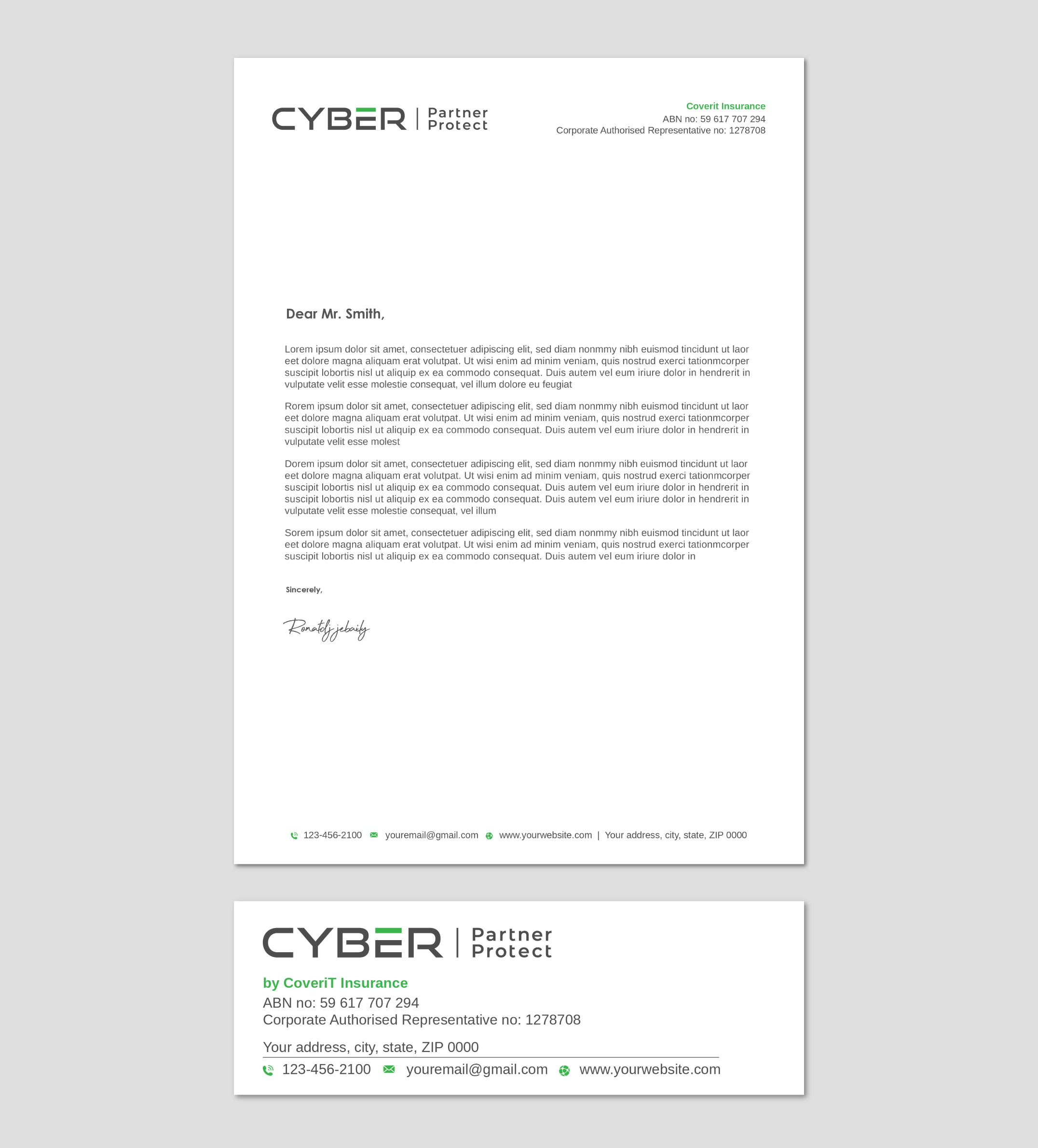 Briefkopf-Design von Imagine design000 für Coverit Insurance Services | Design #31055281