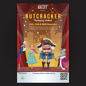 Graphic Design by Bidita Saha for Chamberlain Ballet | Design: #31072968