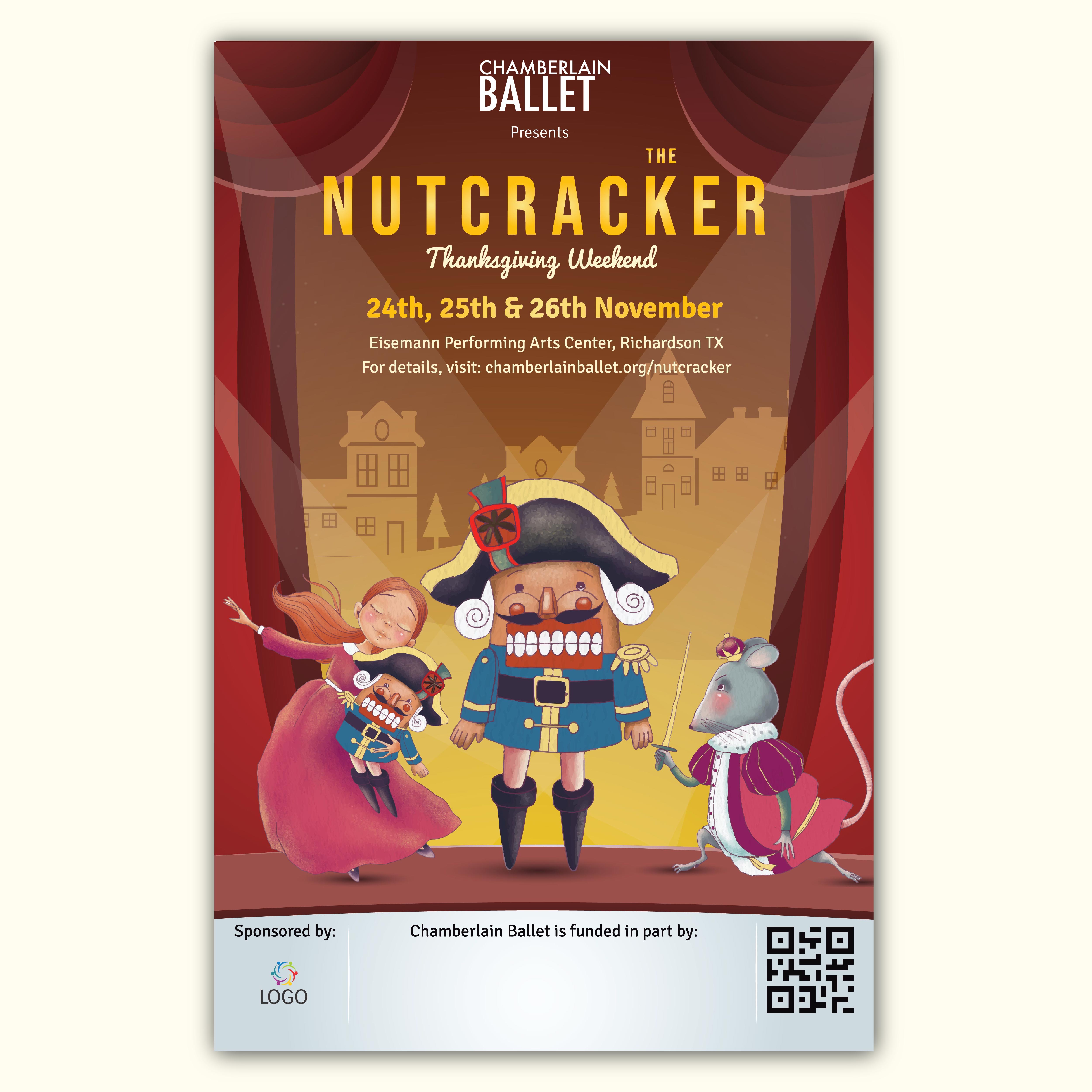 Graphic Design by Bidita Saha for Chamberlain Ballet | Design #31073254