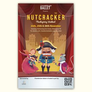 Graphic Design by Bidita Saha for Chamberlain Ballet | Design: #31073254