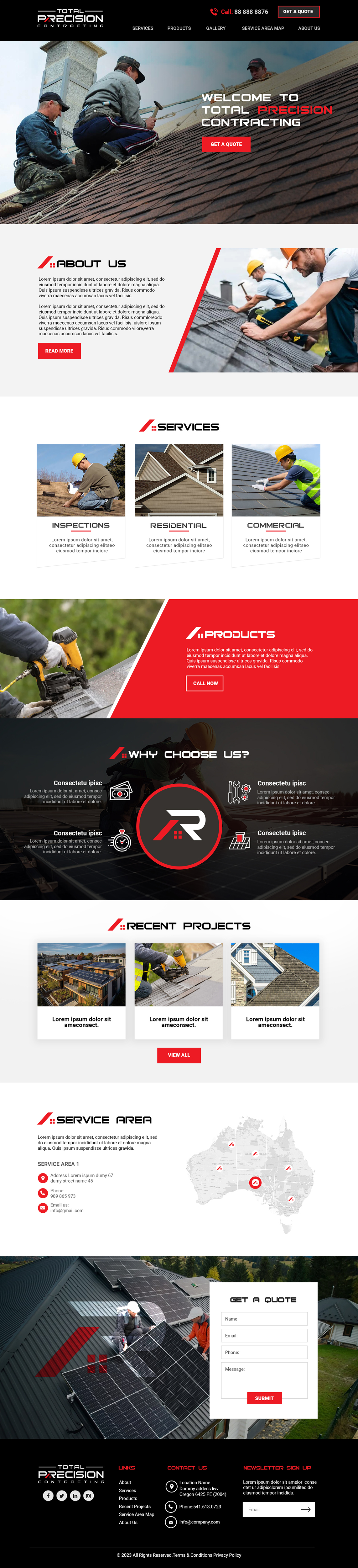 Web Design par MAHABA pour Total Precision Contracting | Design #31064102