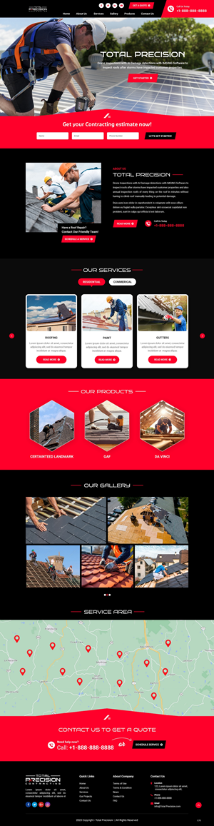Diseño Web por pb para Total Precision Contracting | Diseño: #31073122