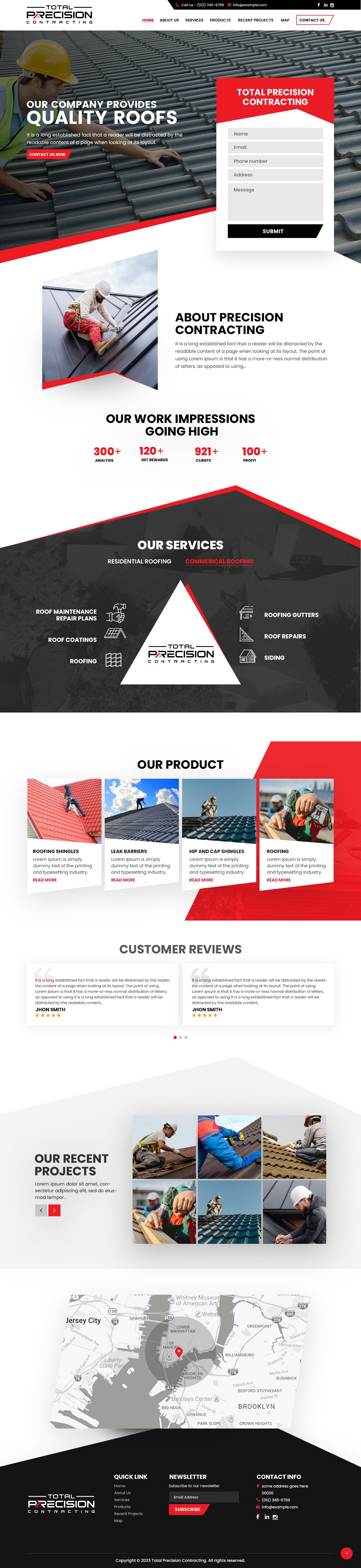 Web Design by nzdesigners for Total Precision Contracting | Design #31056405