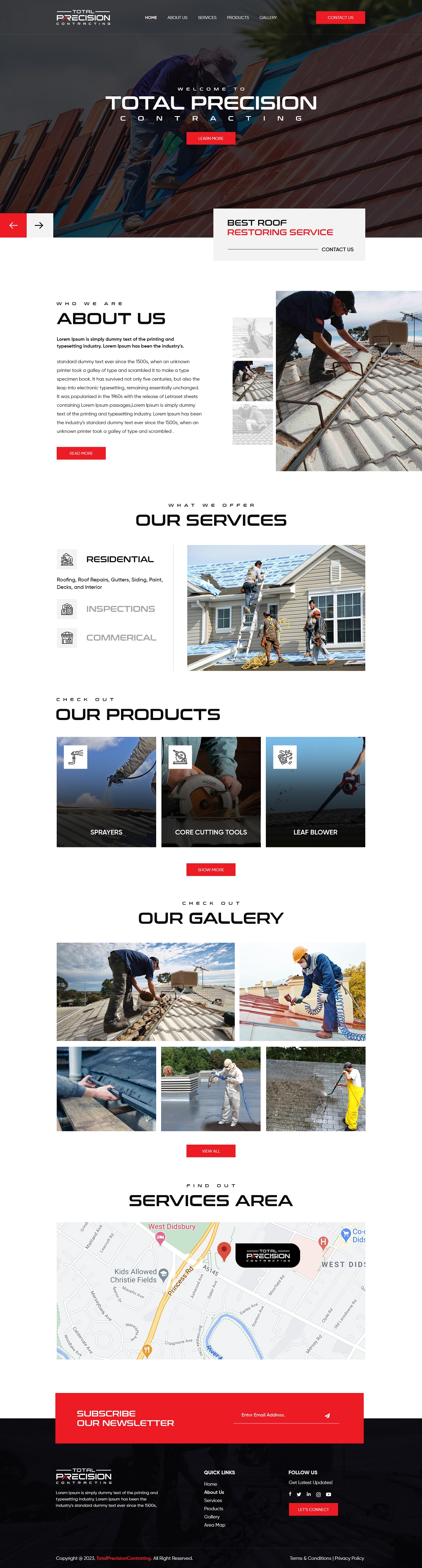 Web Design by NZ Creatives for Total Precision Contracting | Design #31056406