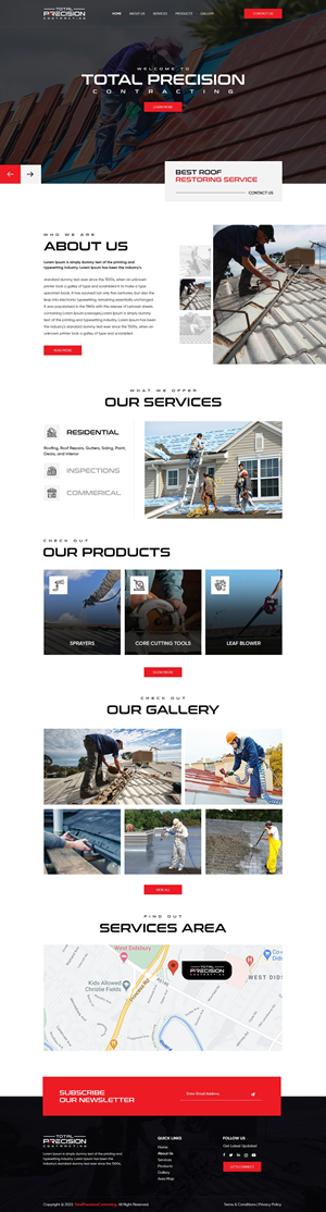 Diseño Web por nzdesigners para Total Precision Contracting | Diseño: #31056406