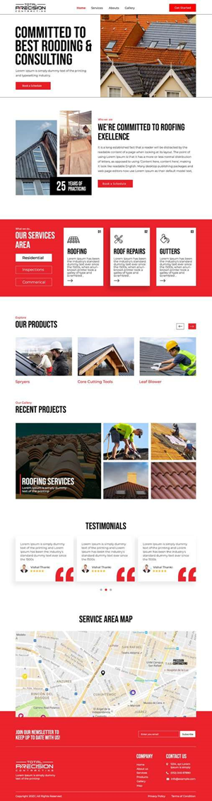 Web Design par nzdesigners pour Total Precision Contracting | Design : #31056421