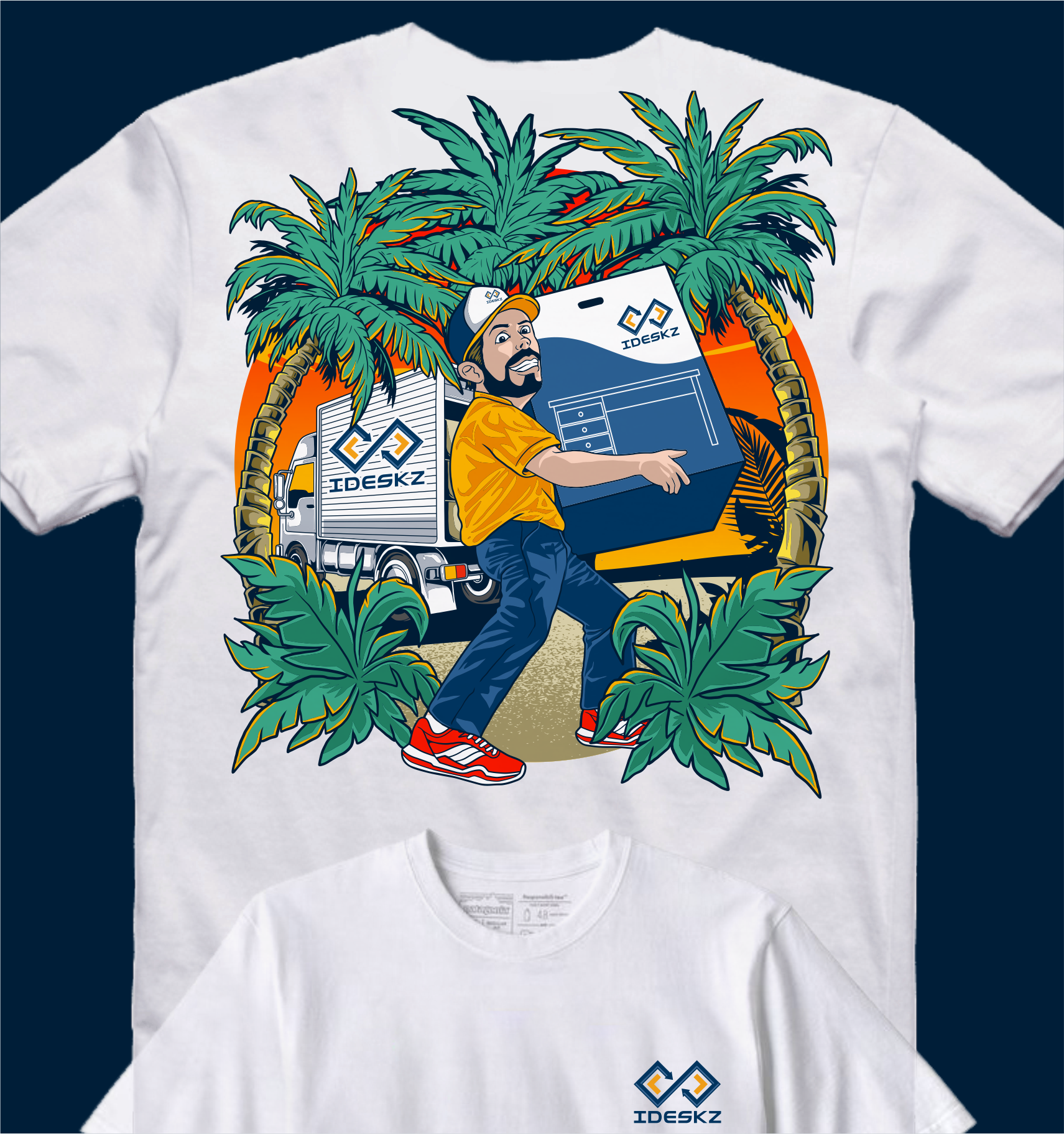 T-shirt Design by Yakuza20 for Ideskz Office Furniture | Design #31068518