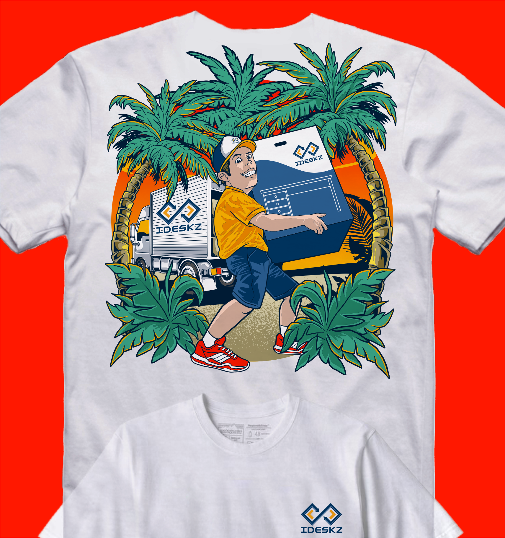 T-shirt Design by Yakuza20 for Ideskz Office Furniture | Design #31068578