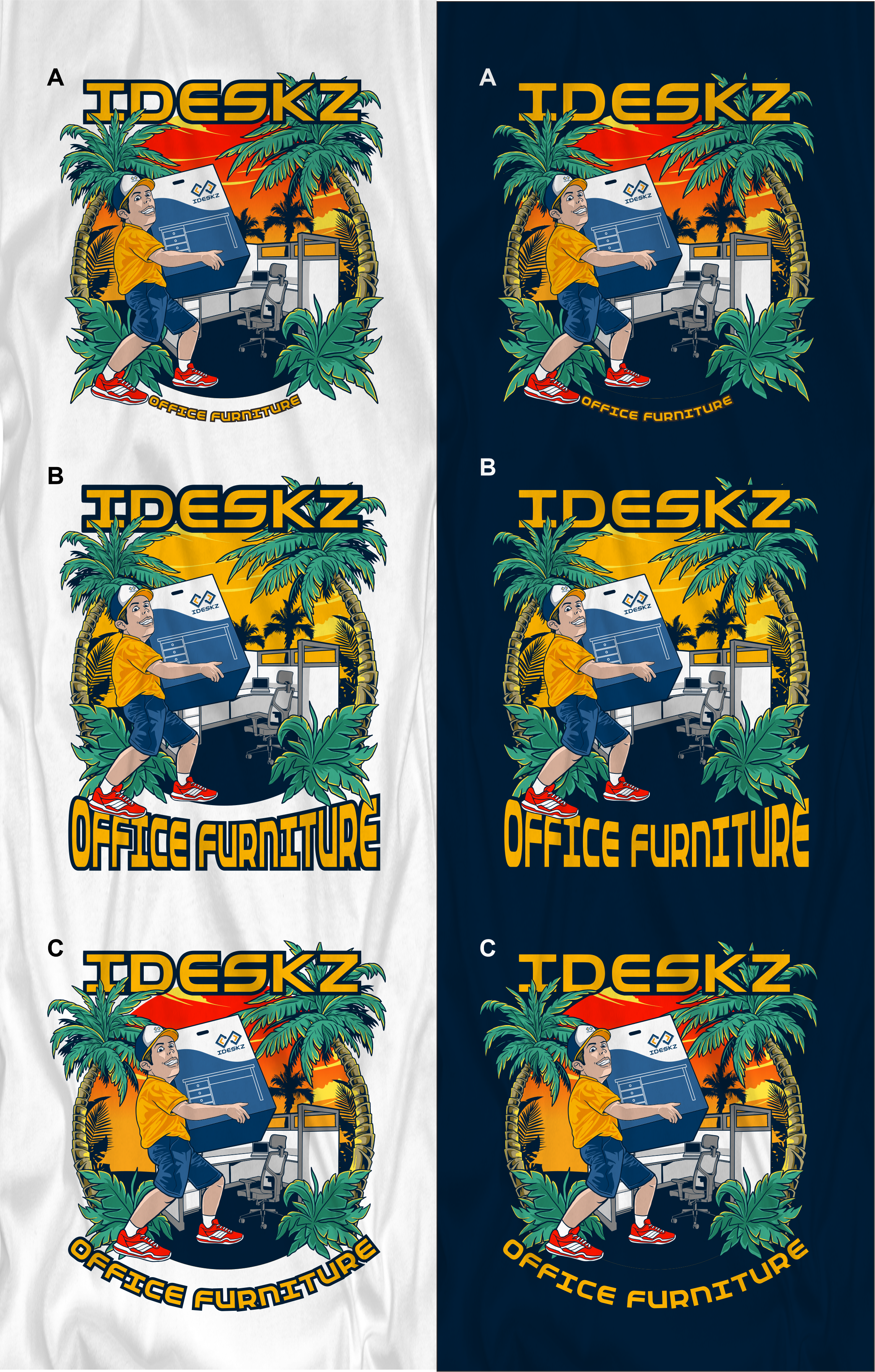 T-shirt Design by Yakuza20 for Ideskz Office Furniture | Design #31070864
