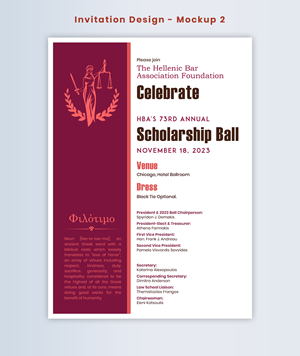Einladungs-Design von Expert Designer für Hellenic Bar Association | Design: #31089105