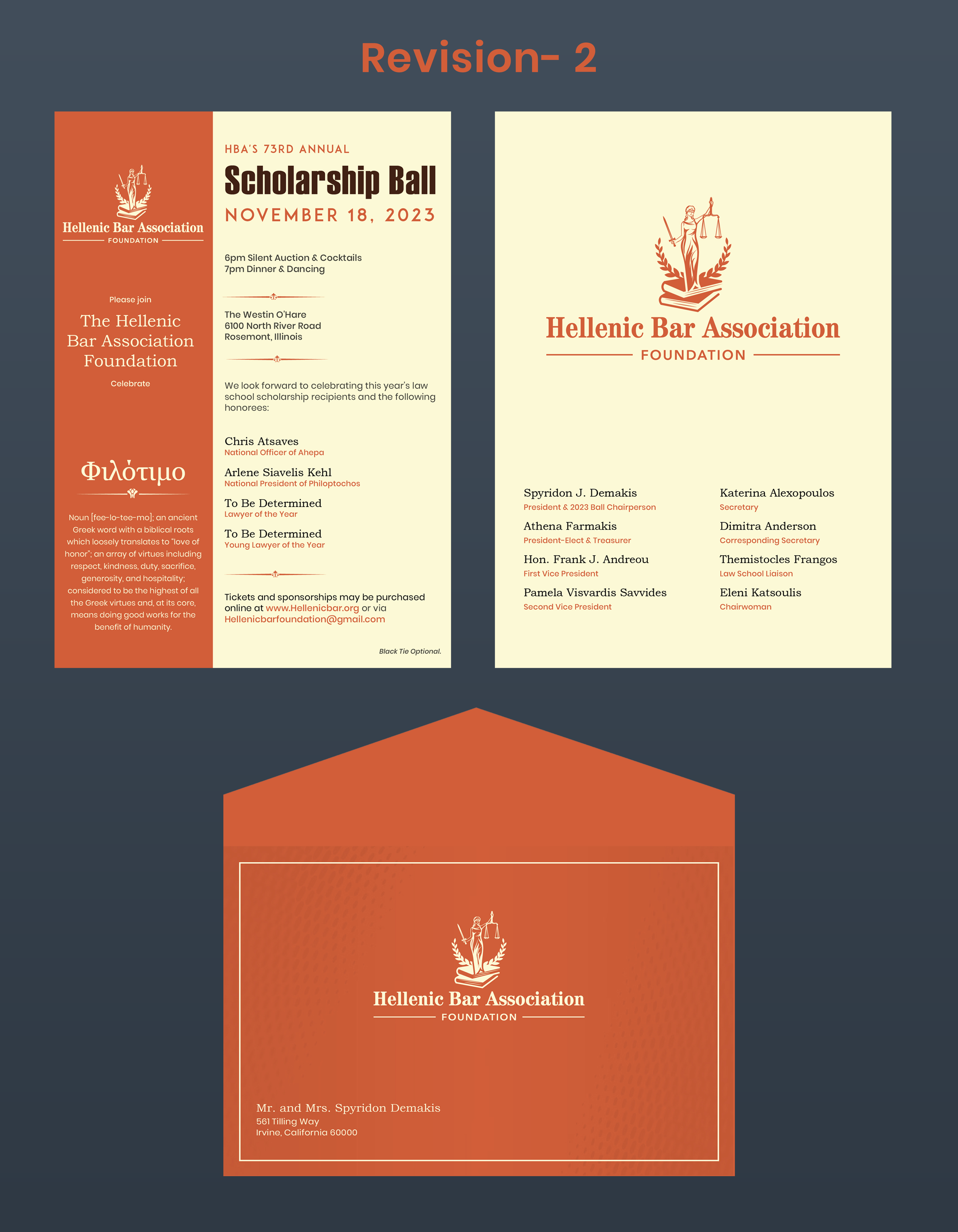 Einladungs-Design von Expert Designer für Hellenic Bar Association | Design #31133556