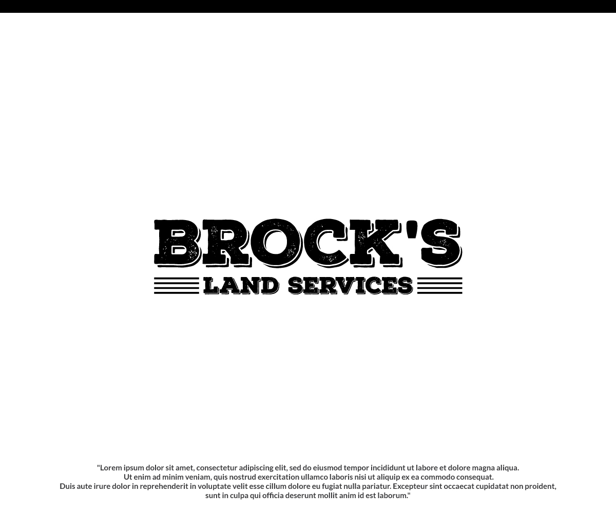 Design de Logo par Shahbaz Studios pour Brock's Land Services | Design #31082210