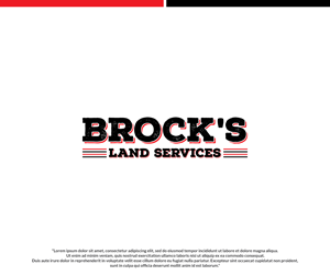 Design de Logo par Shahbaz Studios pour Brock's Land Services | Design : #31085086