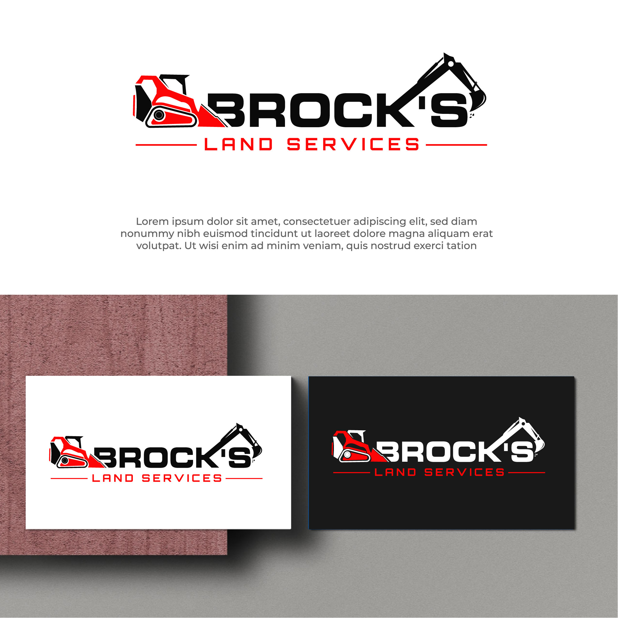 Diseño de Logo por Graphixpointt para Brock's Land Services | Diseño #31078674