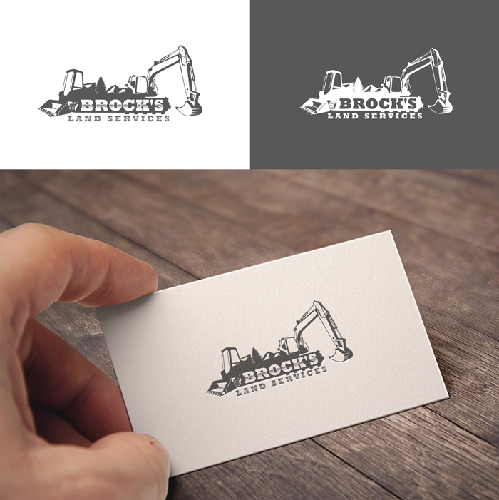 Diseño de Logo por RA-bica para Brock's Land Services | Diseño #31080093