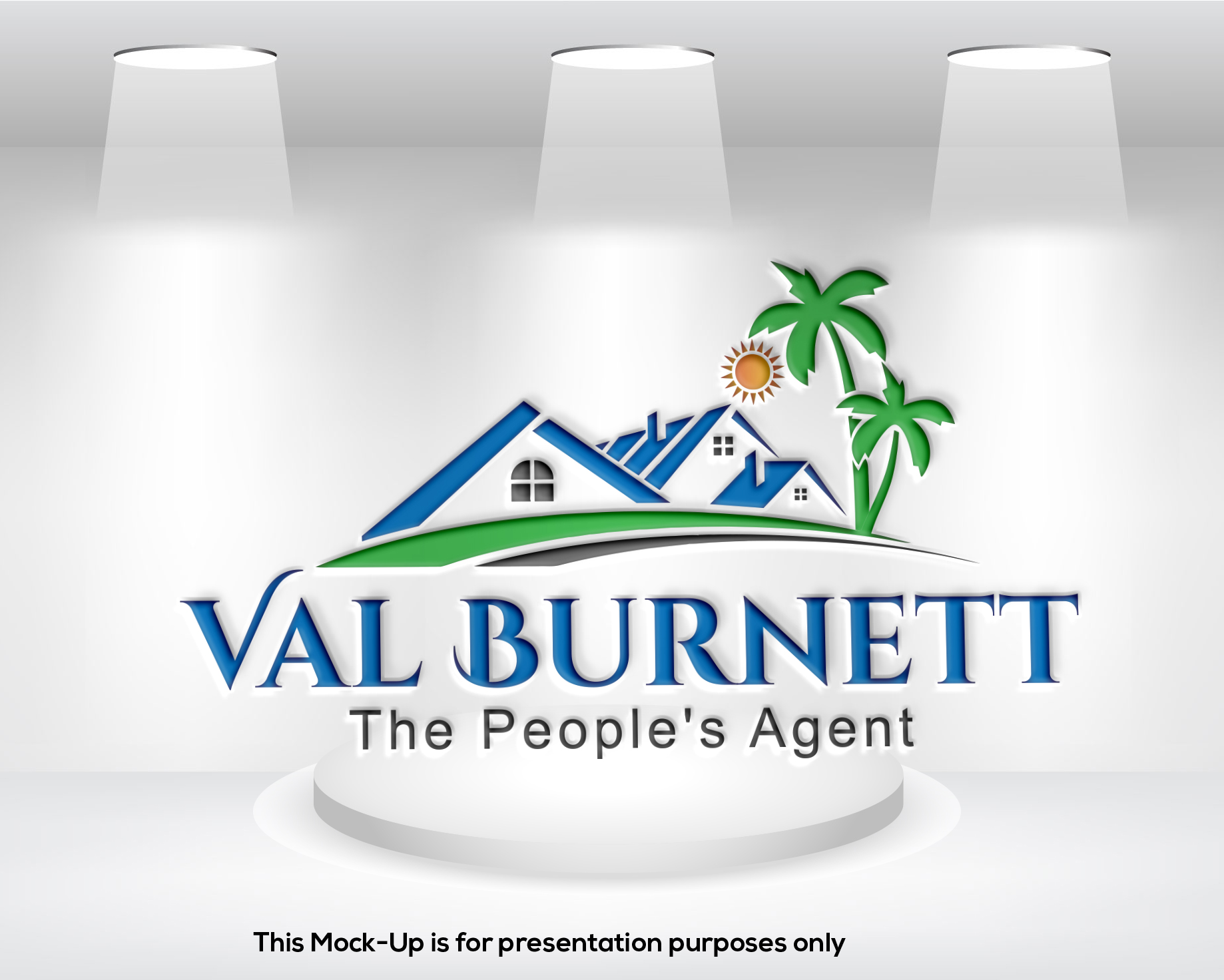 Elegant, Upmarket, Real Estate Logo Design for Val The People