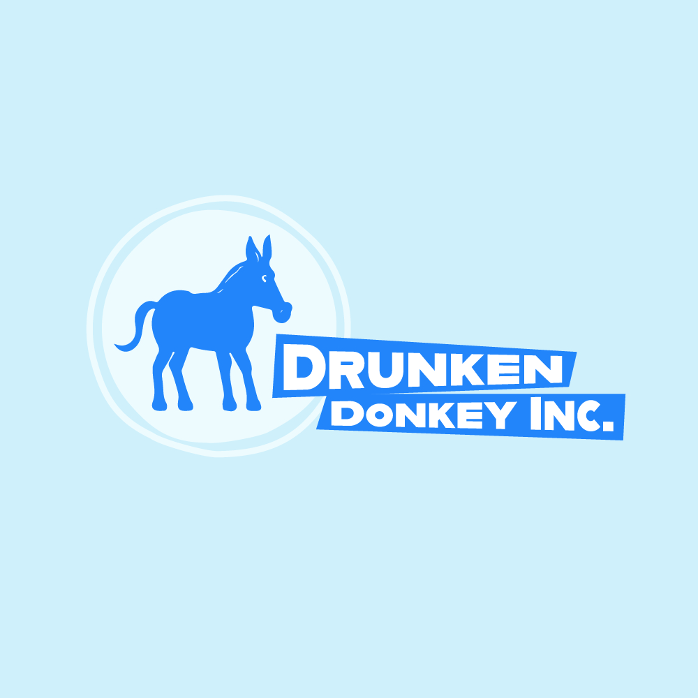 Logo Design by Albino Rhino for Drunken Donkey Inc | Design #31076835