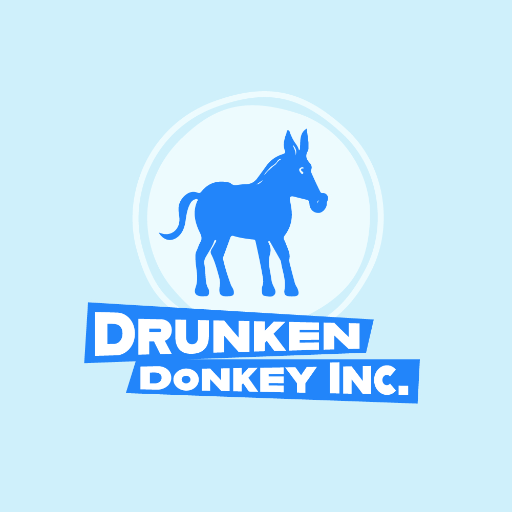 Logo-Design von Albino Rhino für Drunken Donkey Inc | Design #31076837