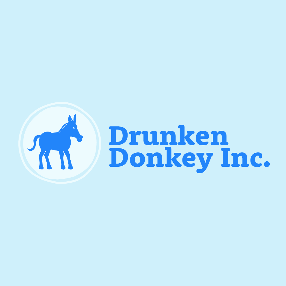 Logo-Design von Albino Rhino für Drunken Donkey Inc | Design #31076838