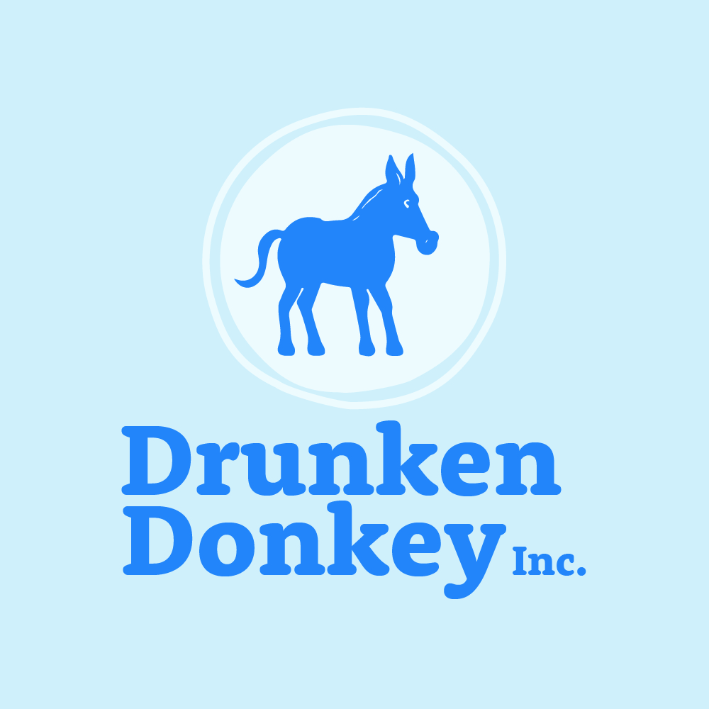 Logo-Design von Albino Rhino für Drunken Donkey Inc | Design #31076839