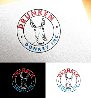 Logo Design by Dot Design 3 for Drunken Donkey Inc | Design: #31097581