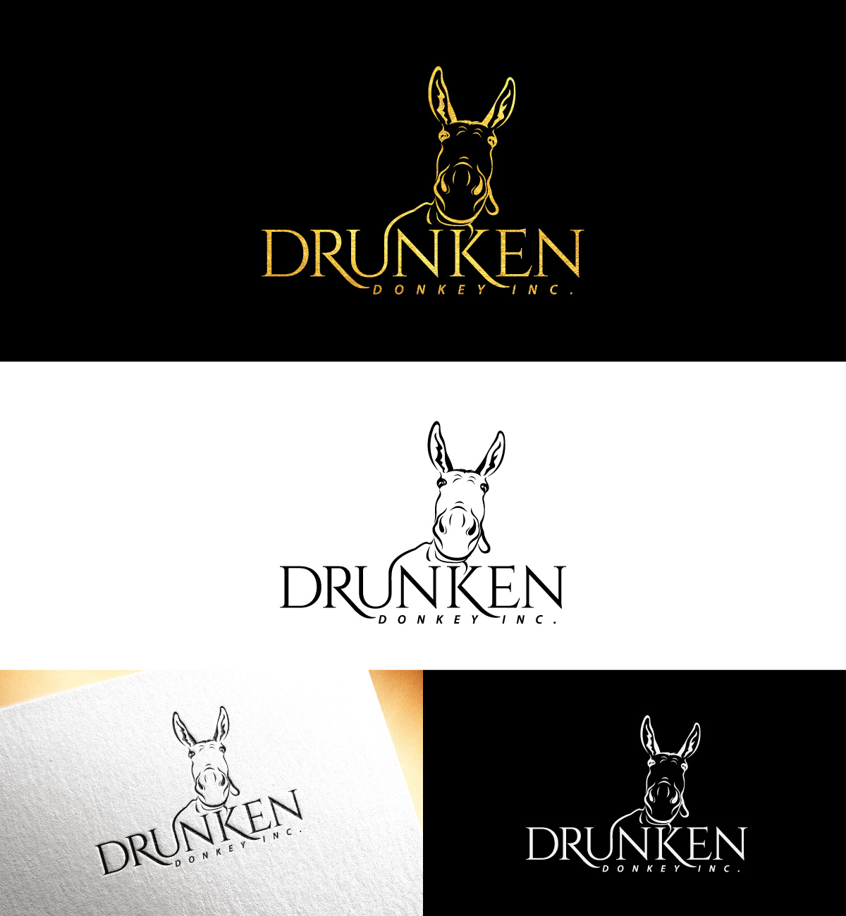 Logo Design by Dot Design 3 for Drunken Donkey Inc | Design #31170058