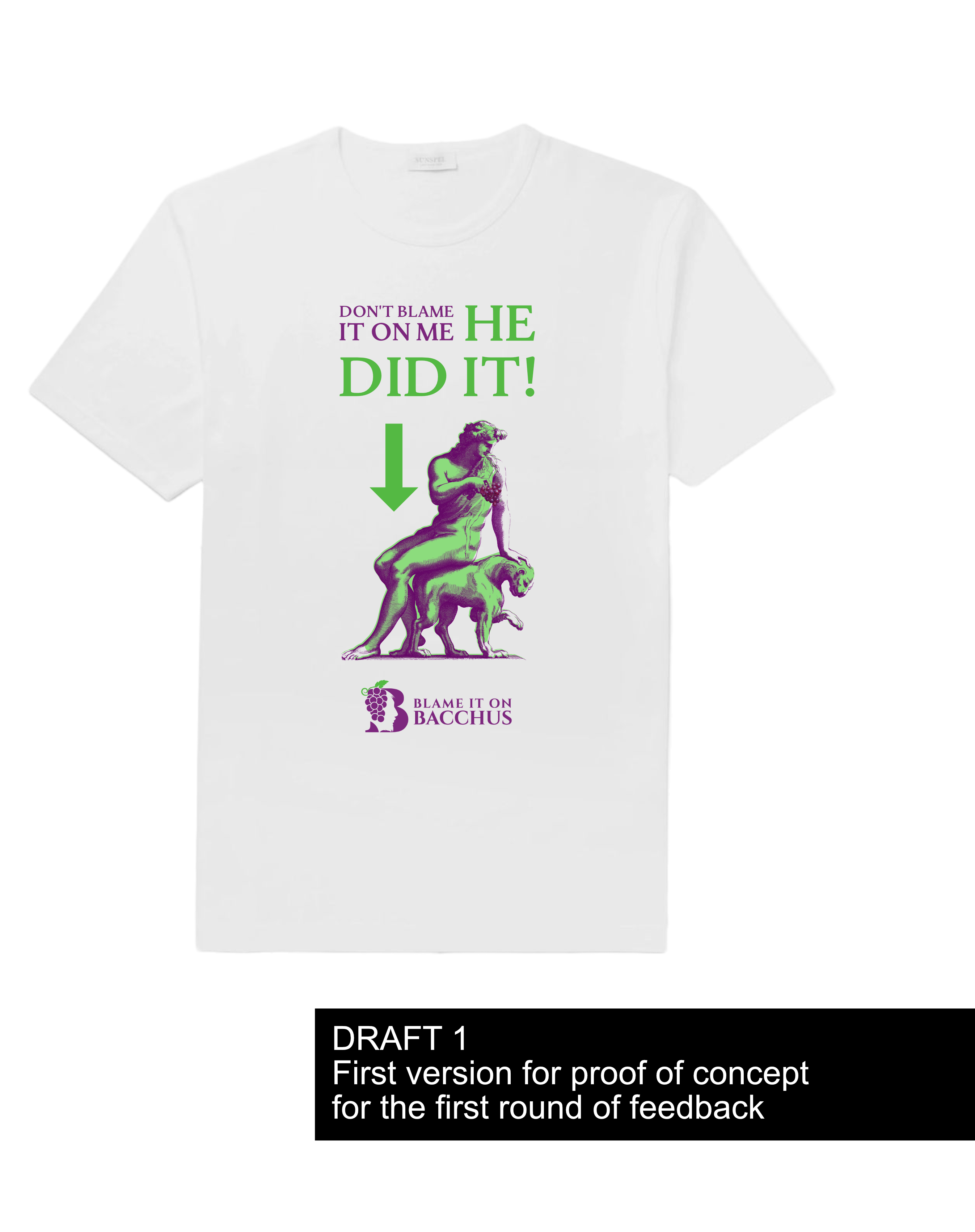 Diseño de Camiseta por AnninWonderland para Blame It On Bacchus, LLC | Diseño #31116454