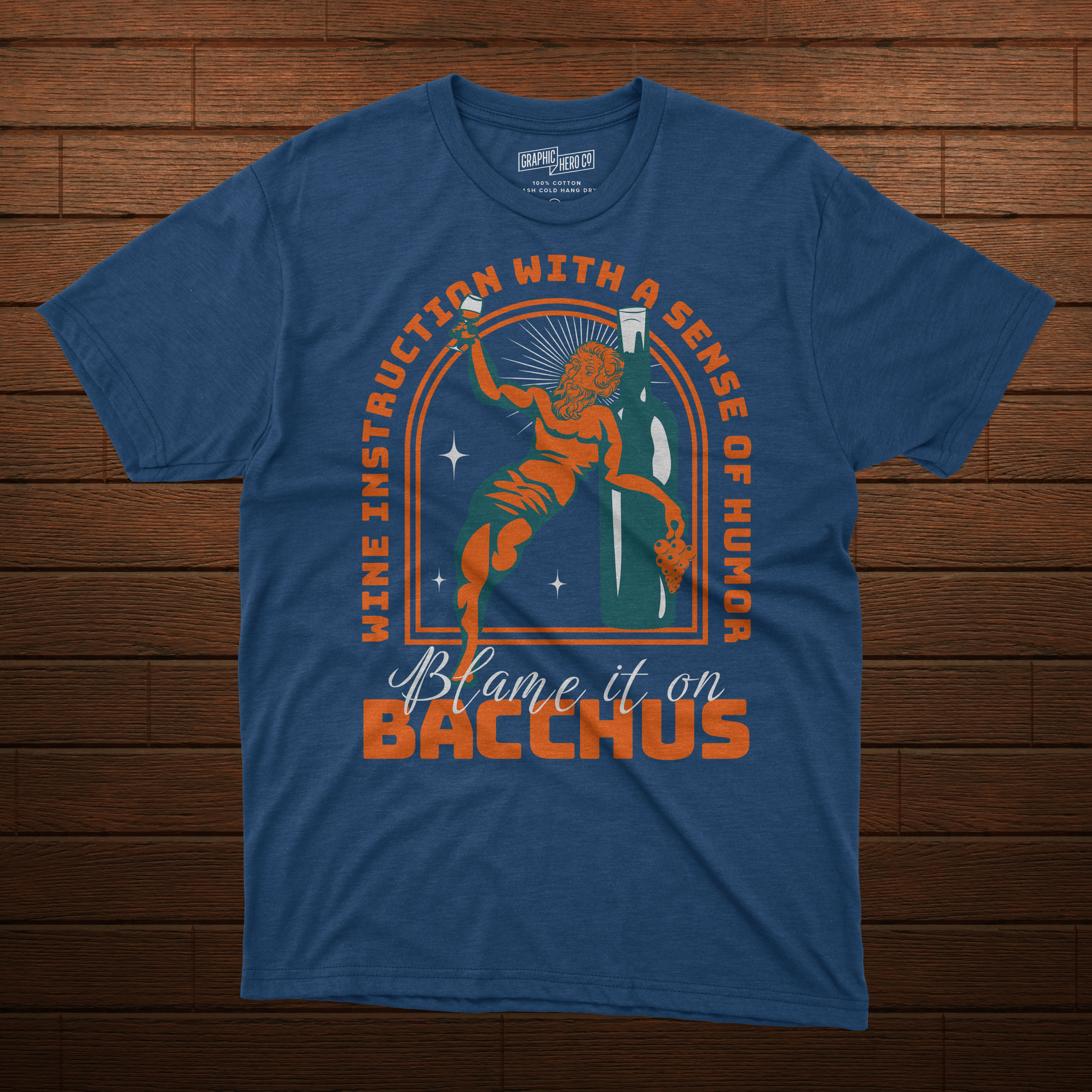 T-shirt Design by SAIRA GRAPHIC INDUSTRIES for Blame It On Bacchus, LLC | Design: #31121317