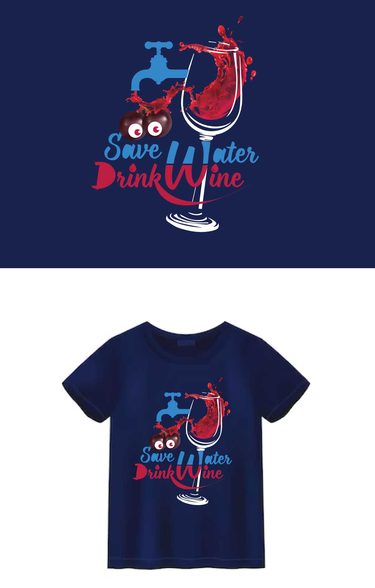 Diseño de Camiseta por AbuBD para Blame It On Bacchus, LLC | Diseño #31094514