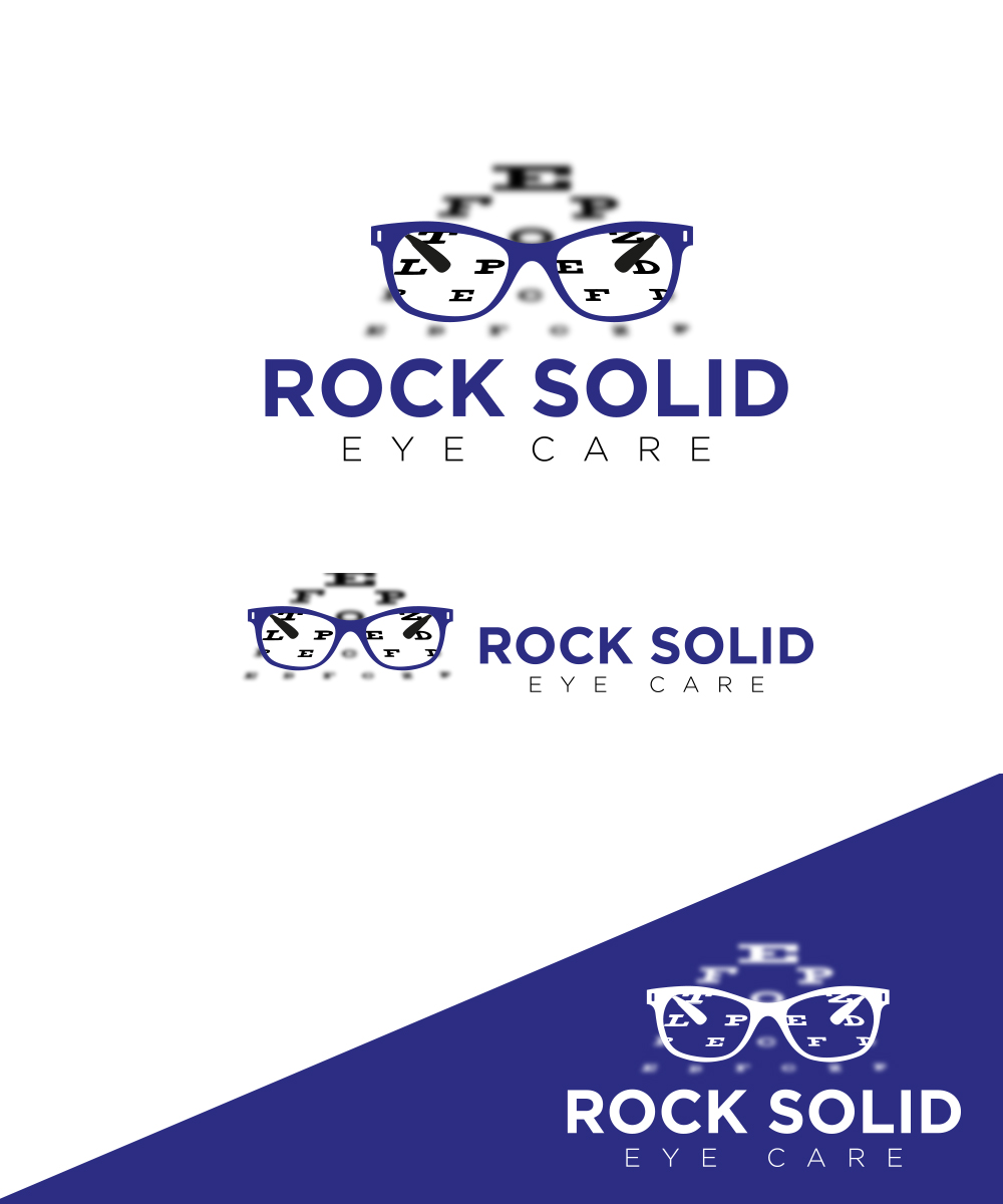 Logo Design by StudioD™ for Rock Solid Eye Care | Design #31075003