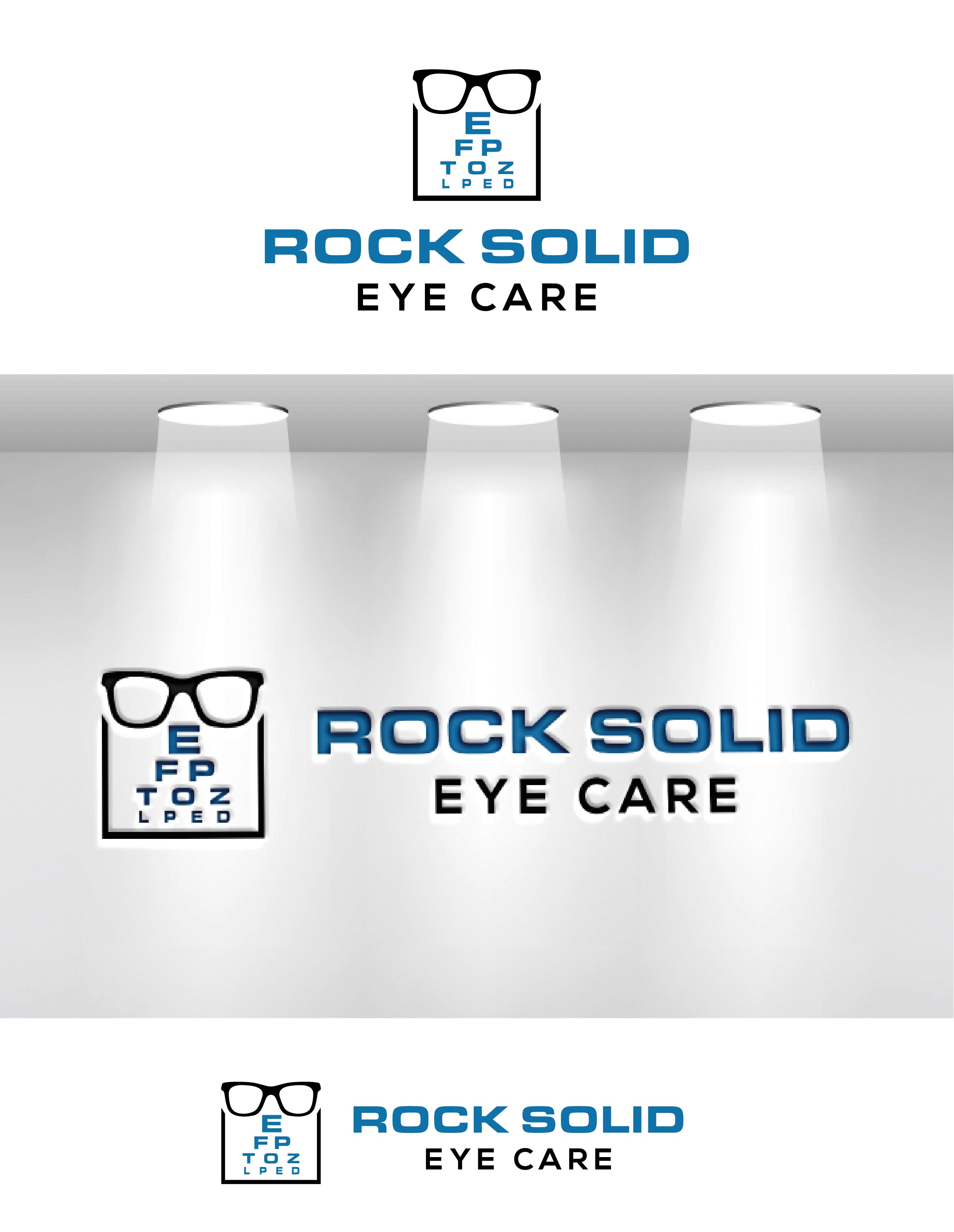 Logo Design by Anton & Persimmon for Rock Solid Eye Care | Design #31083405