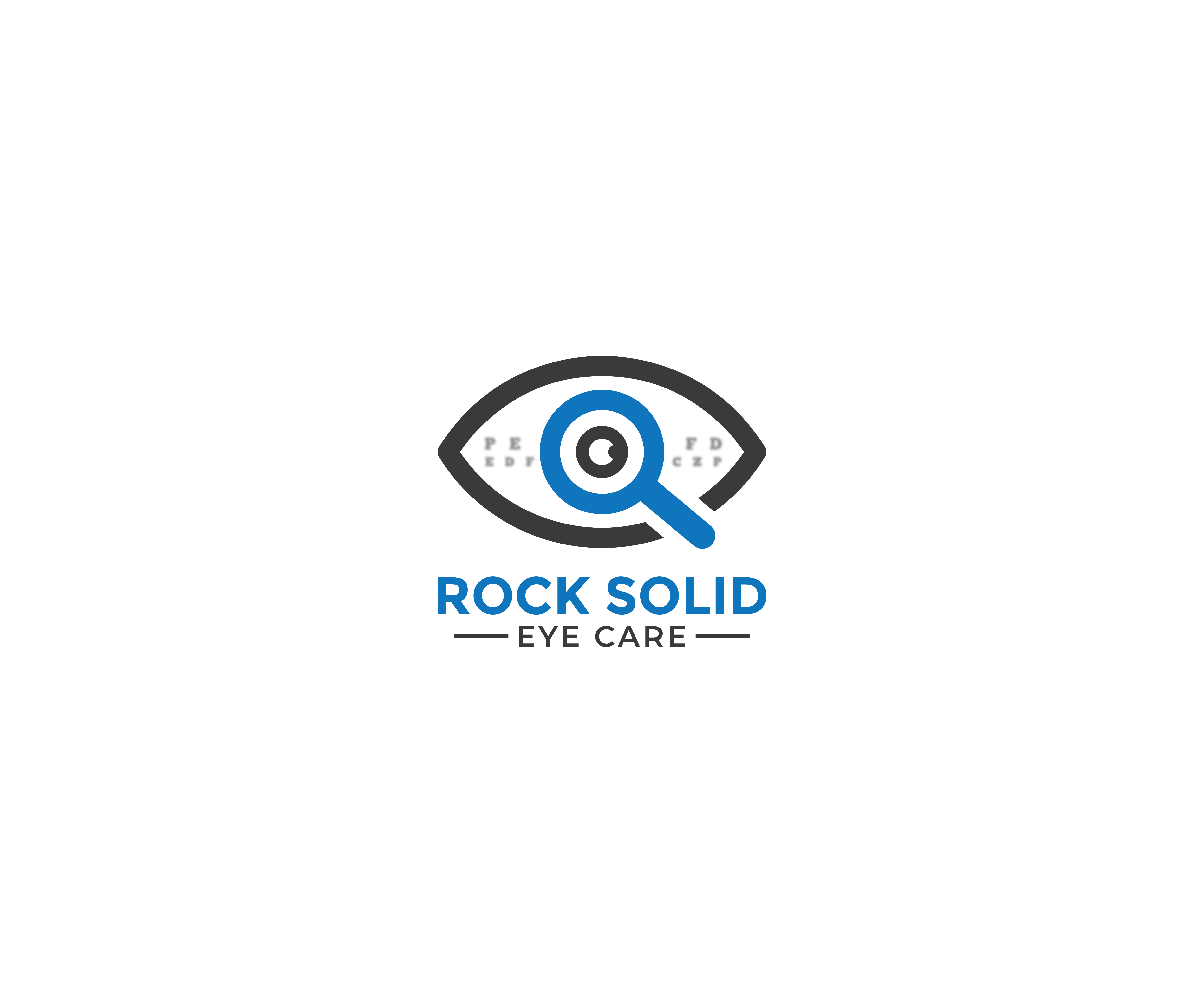 Logo Design by Editeight26 for Rock Solid Eye Care | Design #31087674