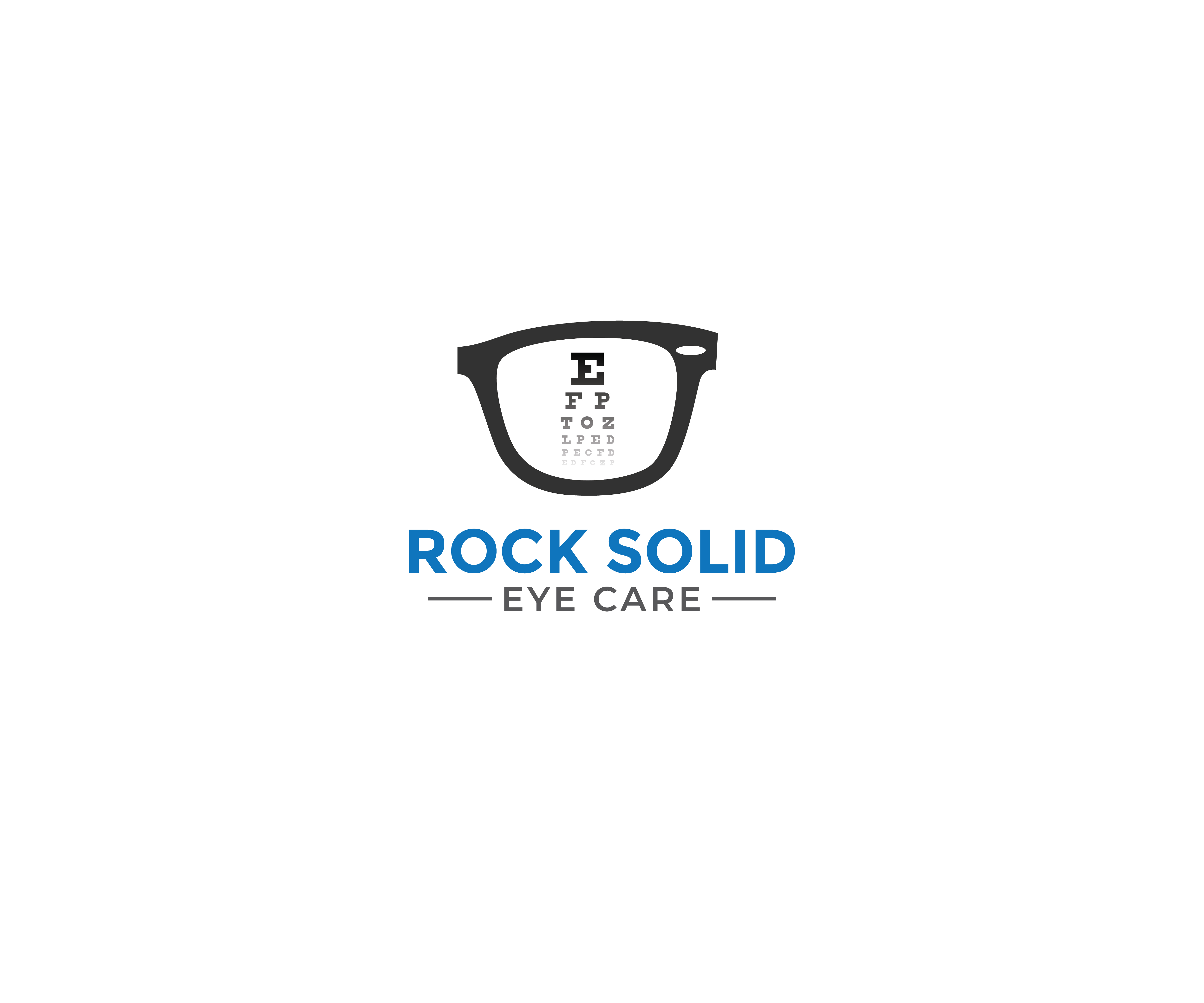 Logo Design by Editeight26 for Rock Solid Eye Care | Design #31087676
