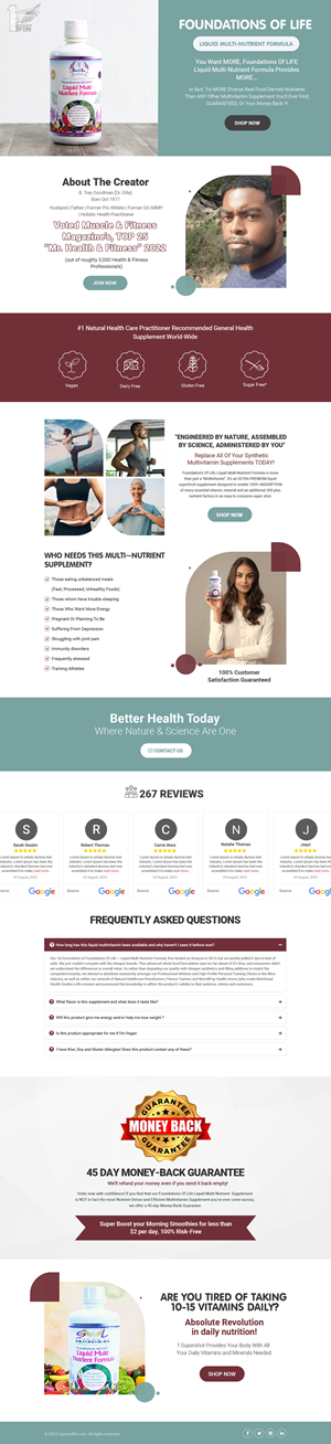 Web Design by Dream Logo Design for 1 Sport Of Life Global Inc | Design: #31081150
