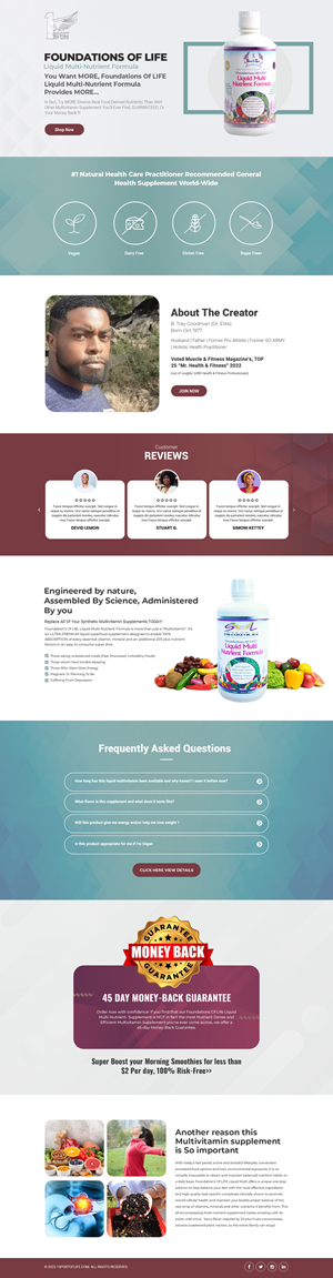 Web Design by Dream Logo Design for 1 Sport Of Life Global Inc | Design: #31081152