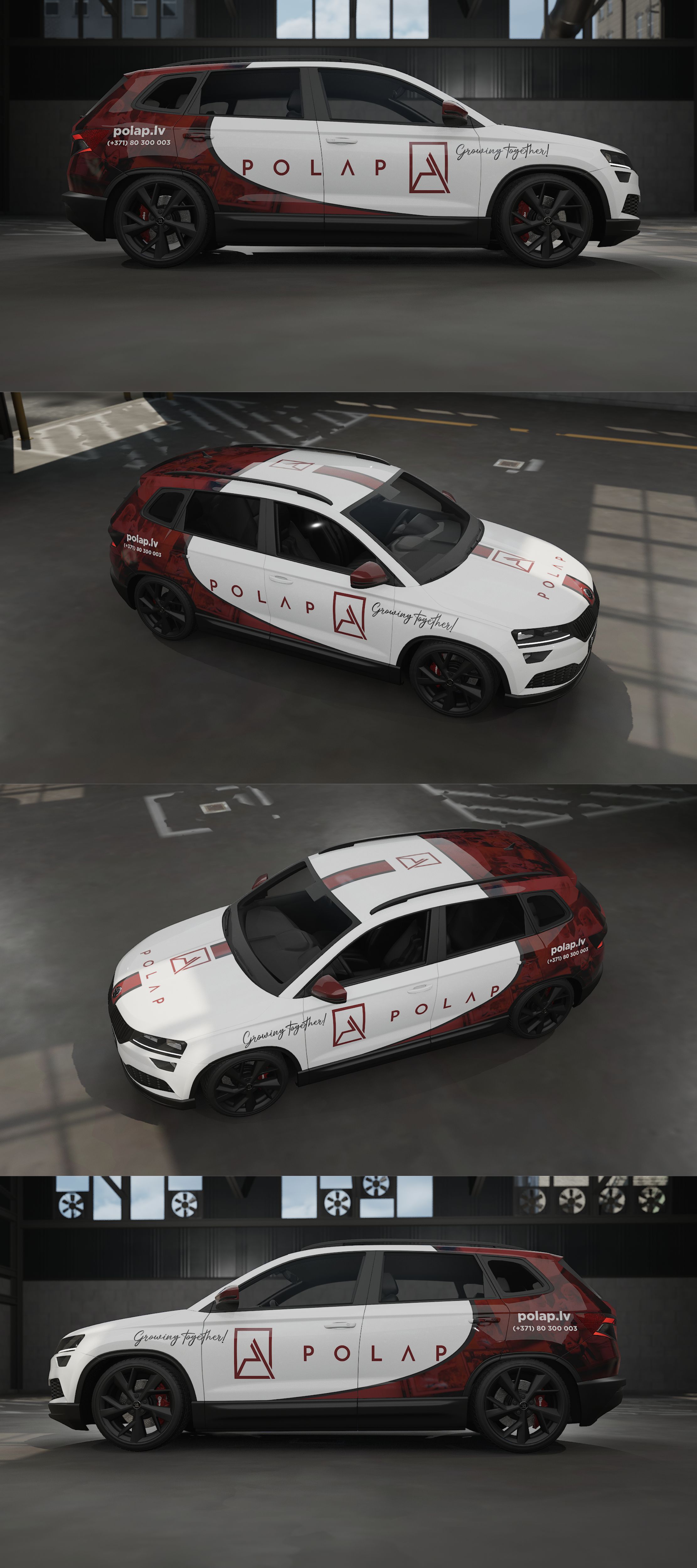 Car Wrap Design by VEDG for SIA Poligrafijas Apgads POLAP | Design #31135105