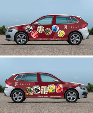 Car Wrap-Design von ABUbd für SIA Poligrafijas Apgads POLAP | Design #31141066