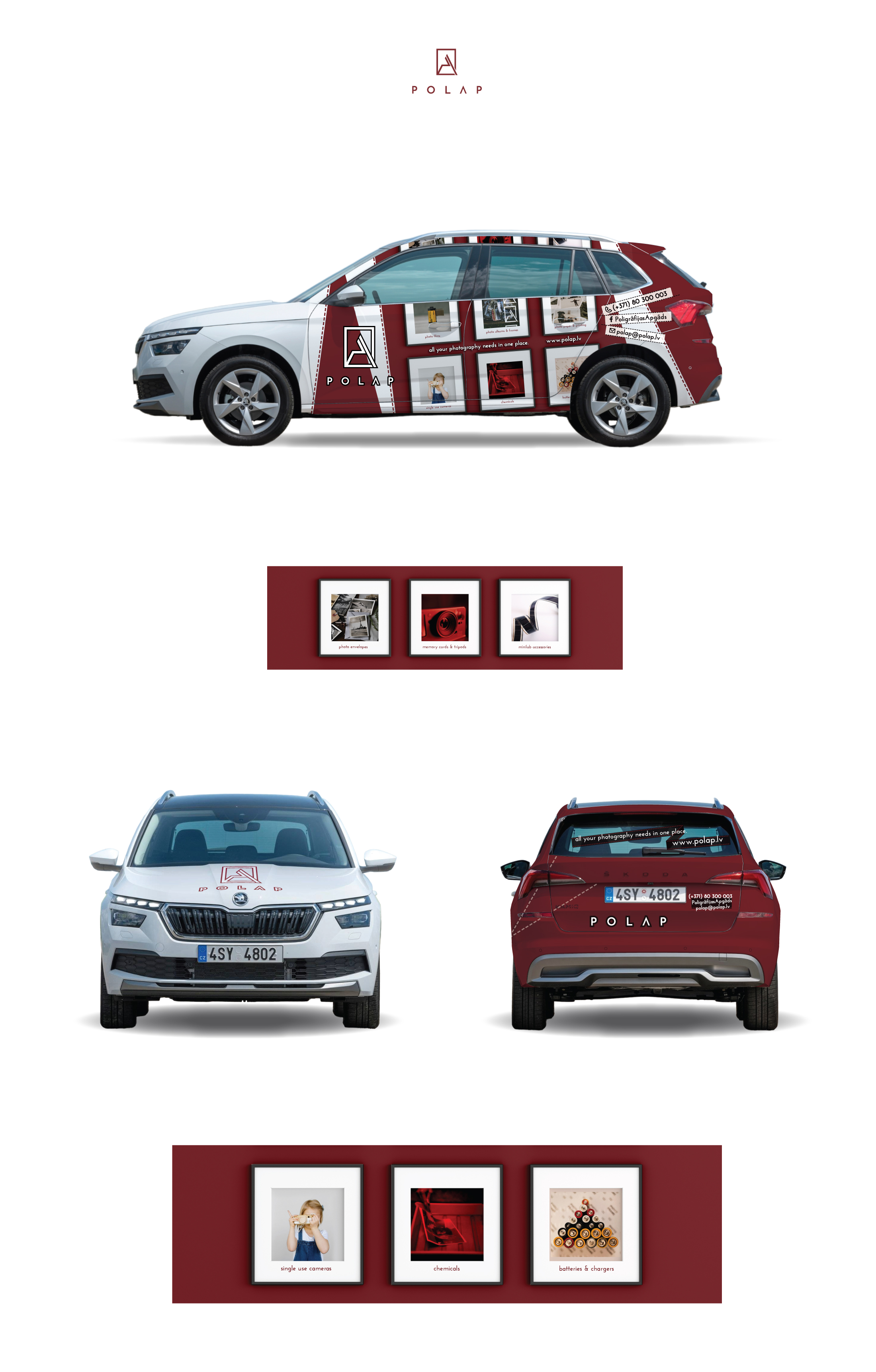 Design de Covering de Véhicule par AurinkoBranding pour SIA Poligrafijas Apgads POLAP | Design #31139614