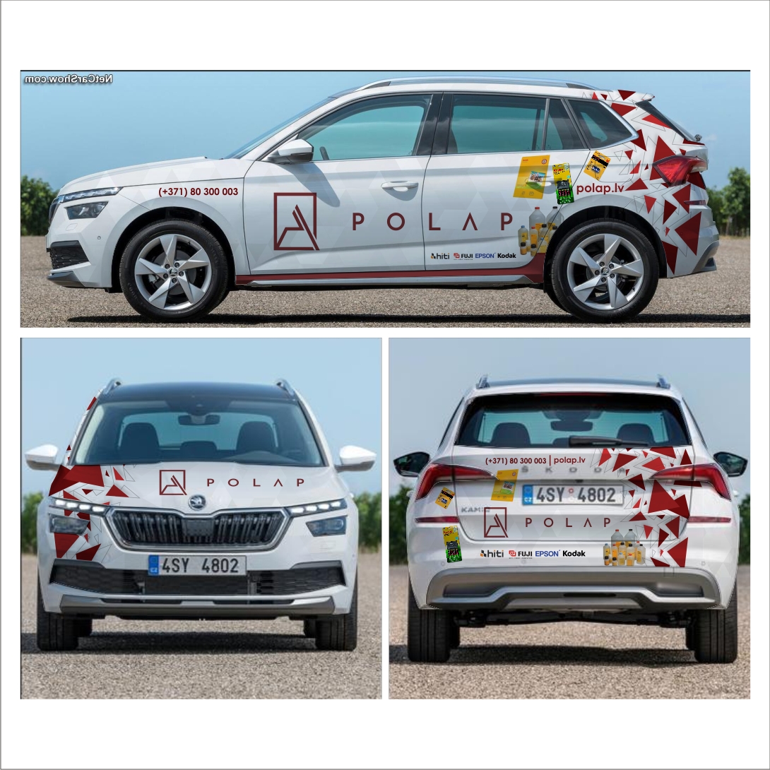 Car Wrap Design by DG+ for SIA Poligrafijas Apgads POLAP | Design #31143474
