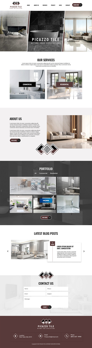 Web-Design von MAHABA für Picazzo Tile  | Design: #31101881