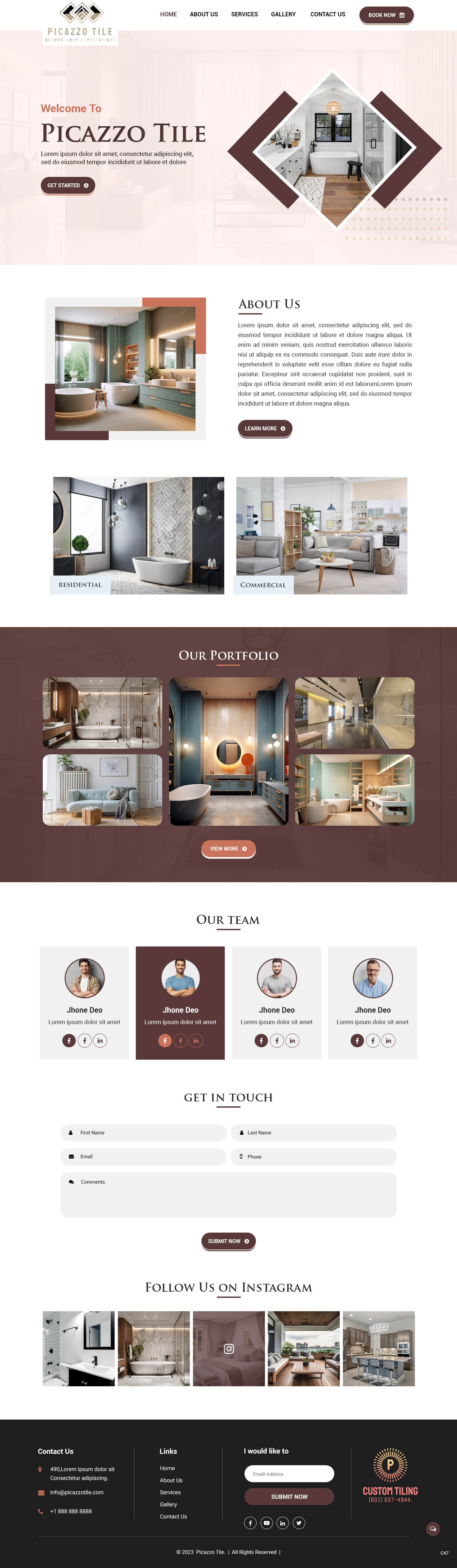 Web-Design von pb für Picazzo Tile  | Design #31098407