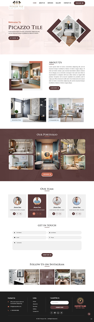 Web-Design von pb für Picazzo Tile  | Design: #31098407