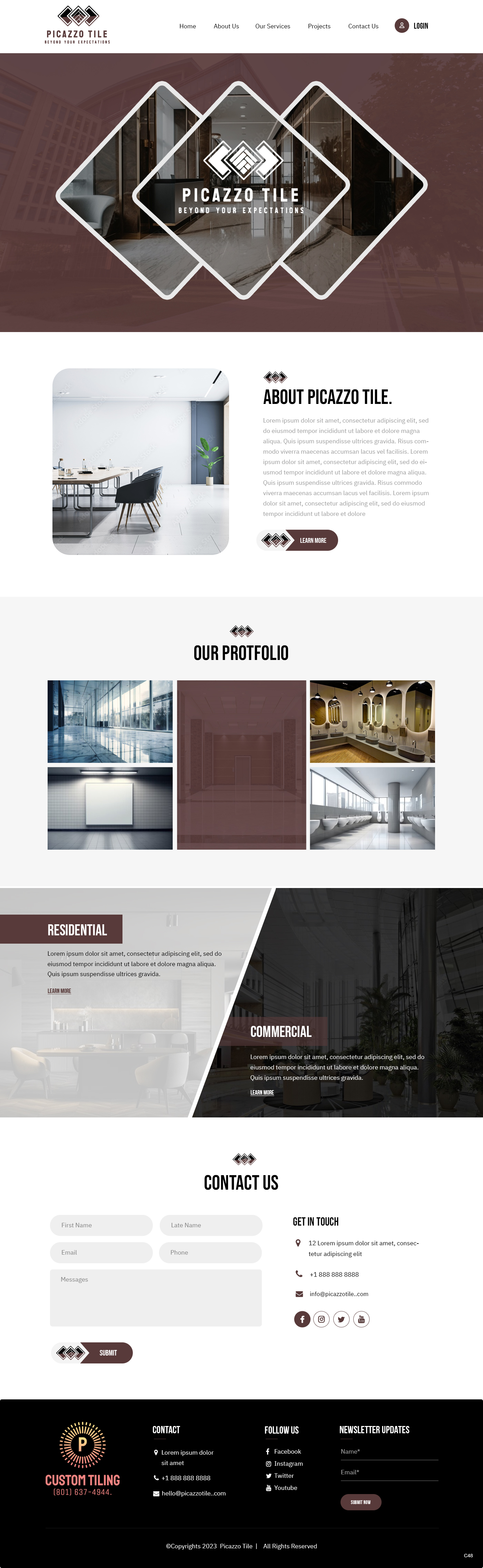 Web-Design von pb für Picazzo Tile  | Design #31098408