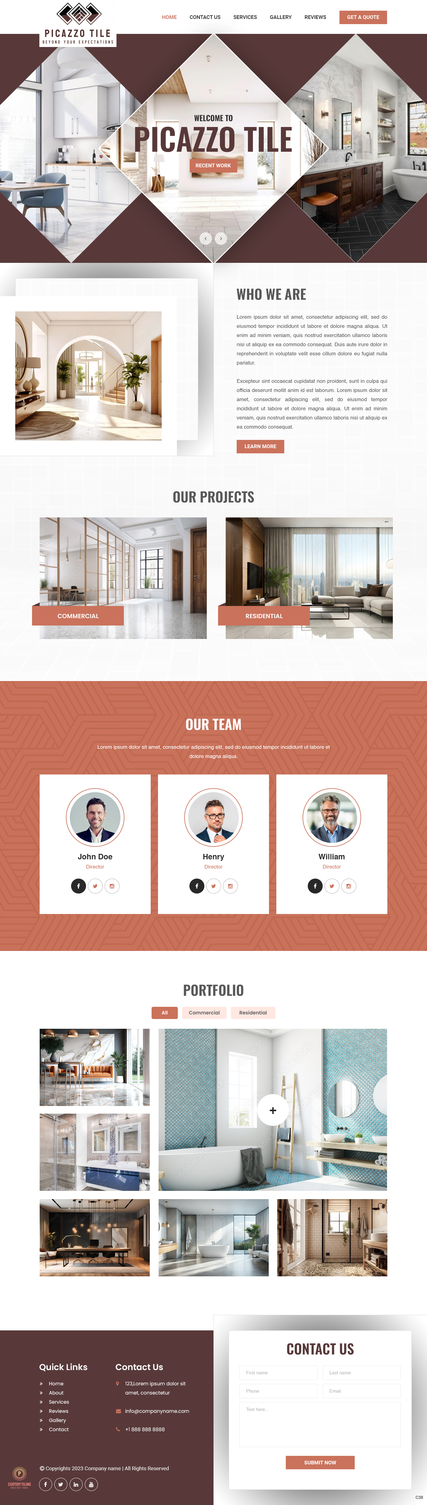 Web-Design von pb für Picazzo Tile  | Design #31098409