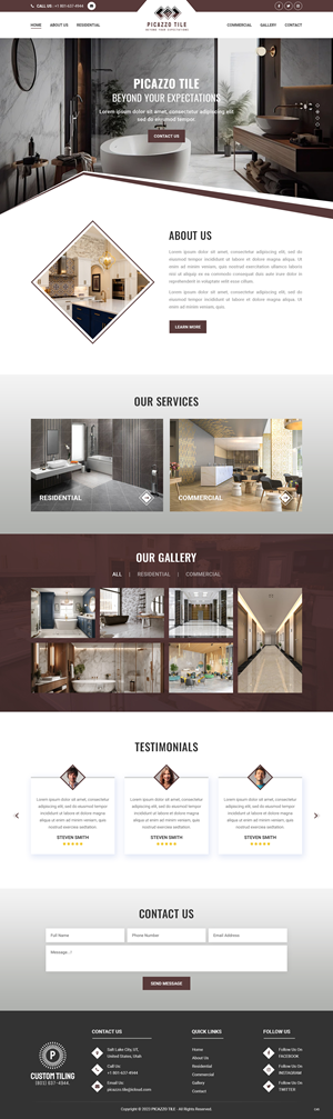 Diseño Web por pb para Picazzo Tile  | Diseño: #31098411