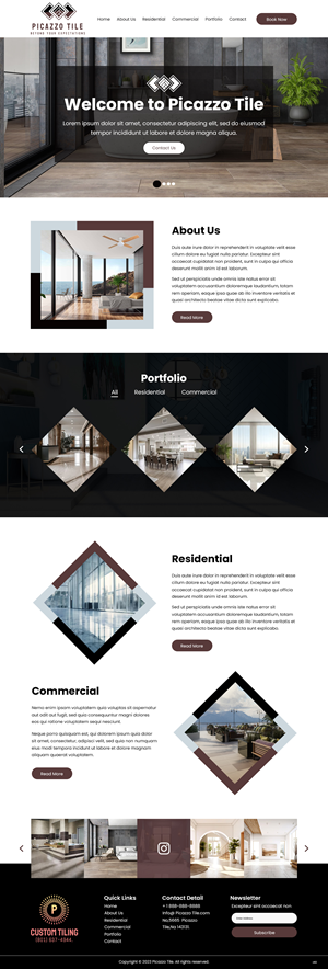 Diseño Web por pb para Picazzo Tile  | Diseño: #31098413