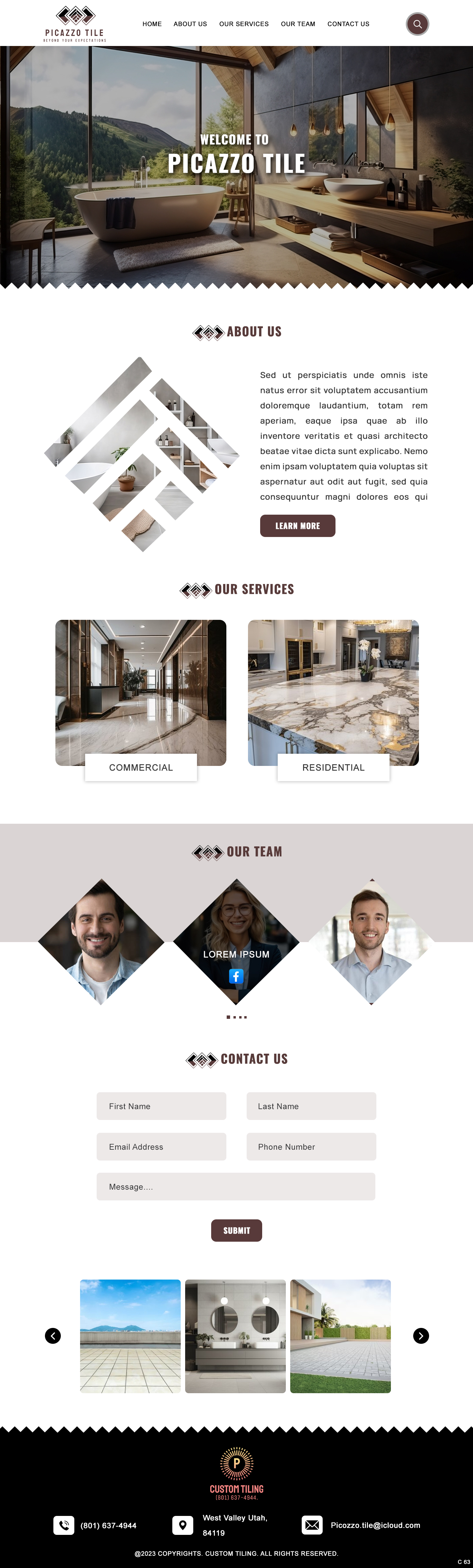 Diseño Web por pb para Picazzo Tile  | Diseño #31098415